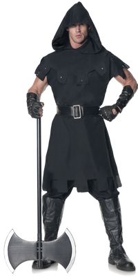 Medieval Executioner Standard Size Adult Costume Black