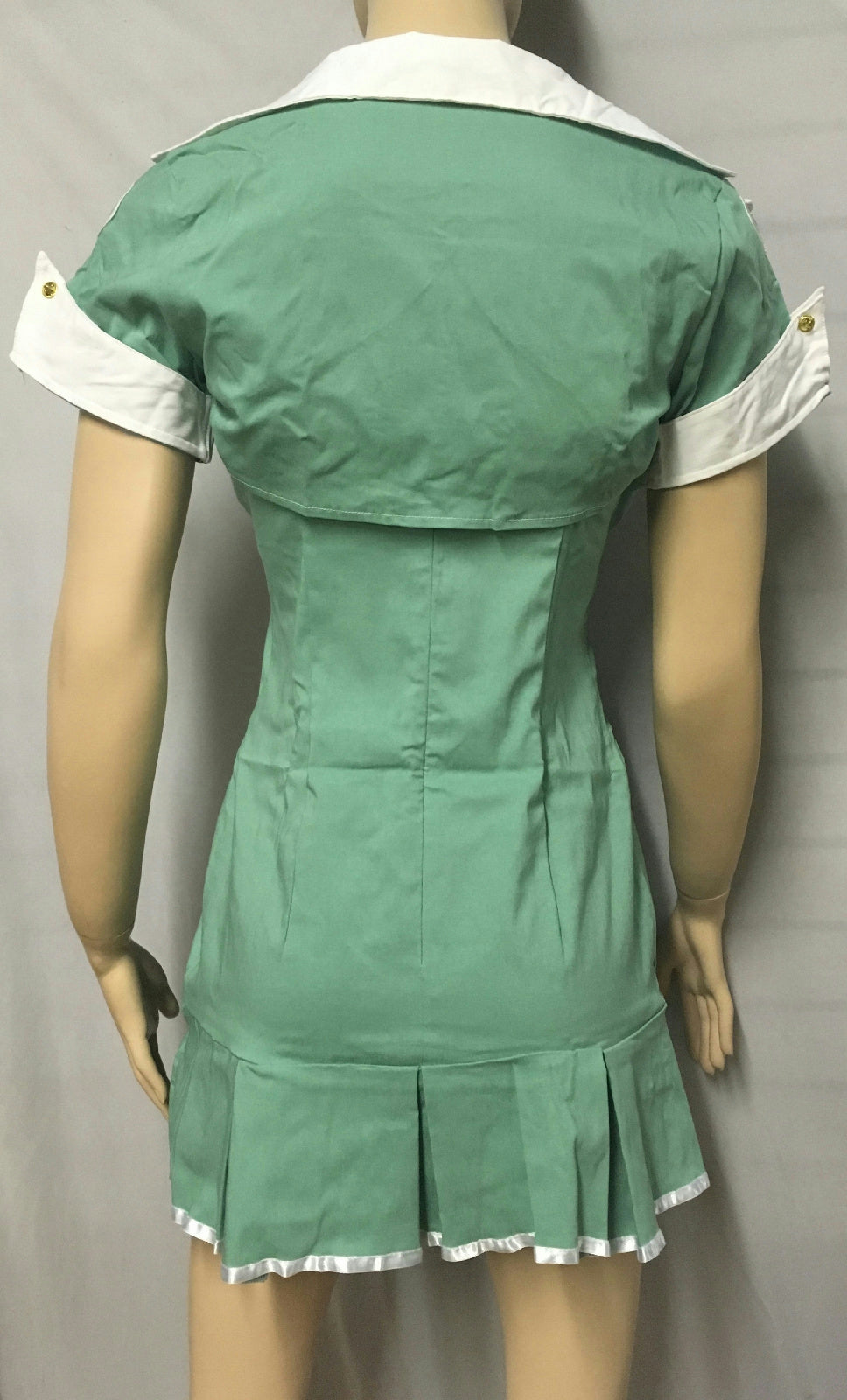 Seafoam Green 4Pc Hospital Scrubs Nurse Sexy Women's Adult Costume Size Large
