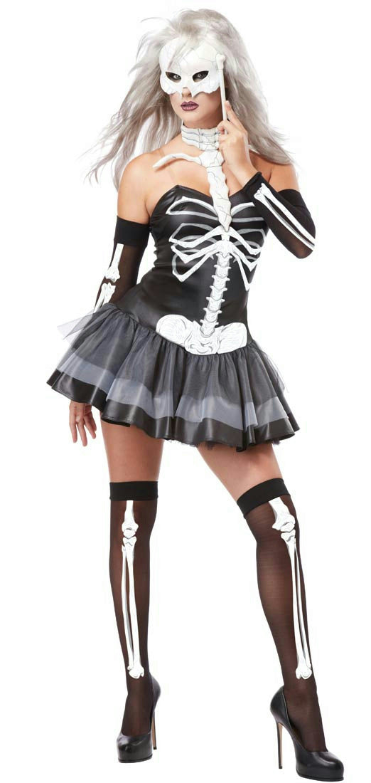 California Costumes Women's Skeleton Masquerade Adult Costume