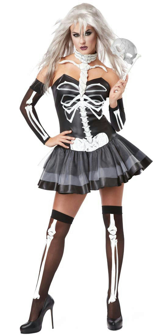 California Costumes Women's Skeleton Masquerade Adult Costume