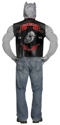 Fun World Men's Pit Bull Biker Dog Standard Size Costume & Mask
