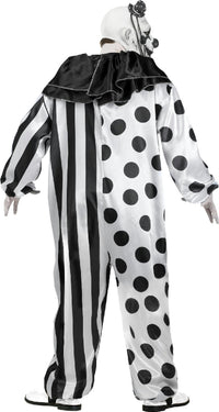 Black and White Killer Clown Adult Costume