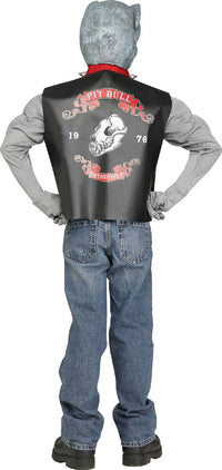 Fun World Pit Bull Biker Dog Kids Costume Large 12-14