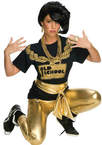 Gold Lame' Shiny Leggings 70's Disco or 80's Old School Costume Accessory