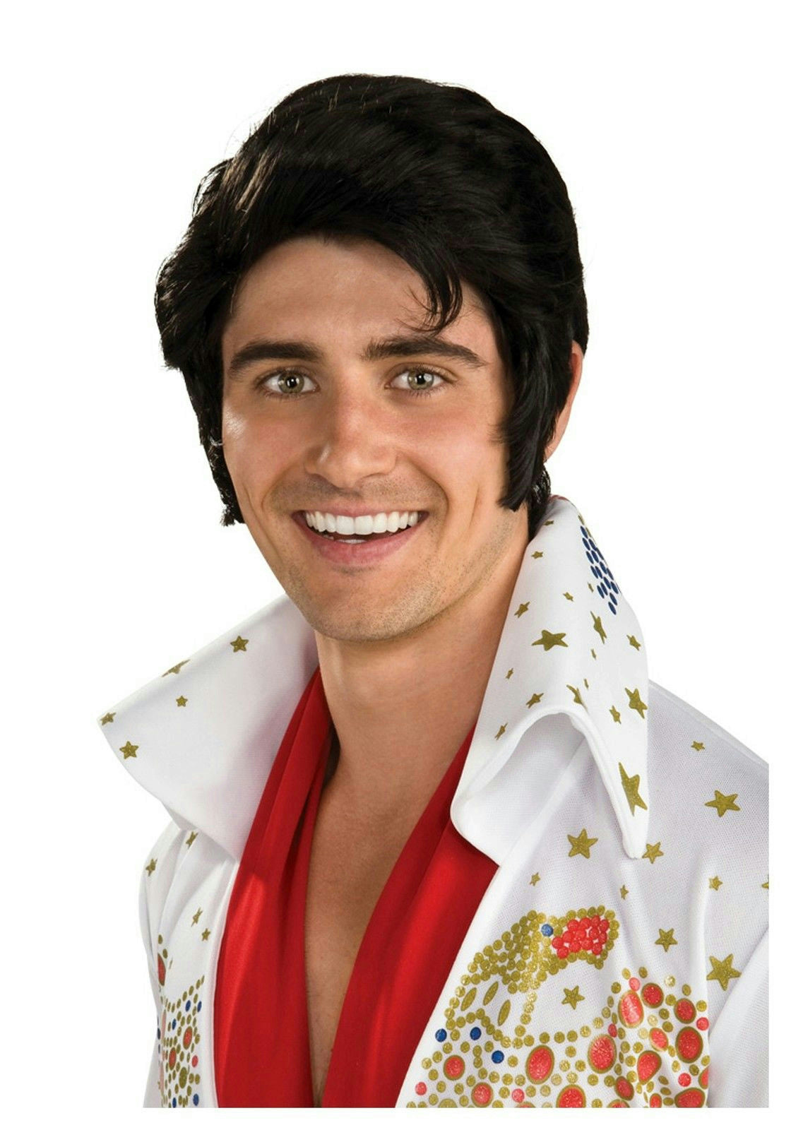 Signature Elvis Now Costume Wig with Sideburns