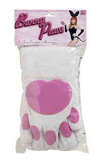 Forum Novelties Womens White Bunny Paws Adult Costume Gloves