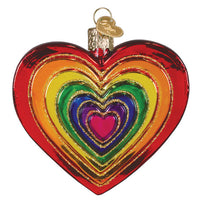 Rainbow Heart Ornament