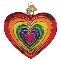 Rainbow Heart Ornament