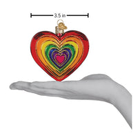 Rainbow Heart Ornament