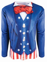 Instantly Patriotic Realistic Uncle Sam Sublimation T-Shirt Adult Size Medium