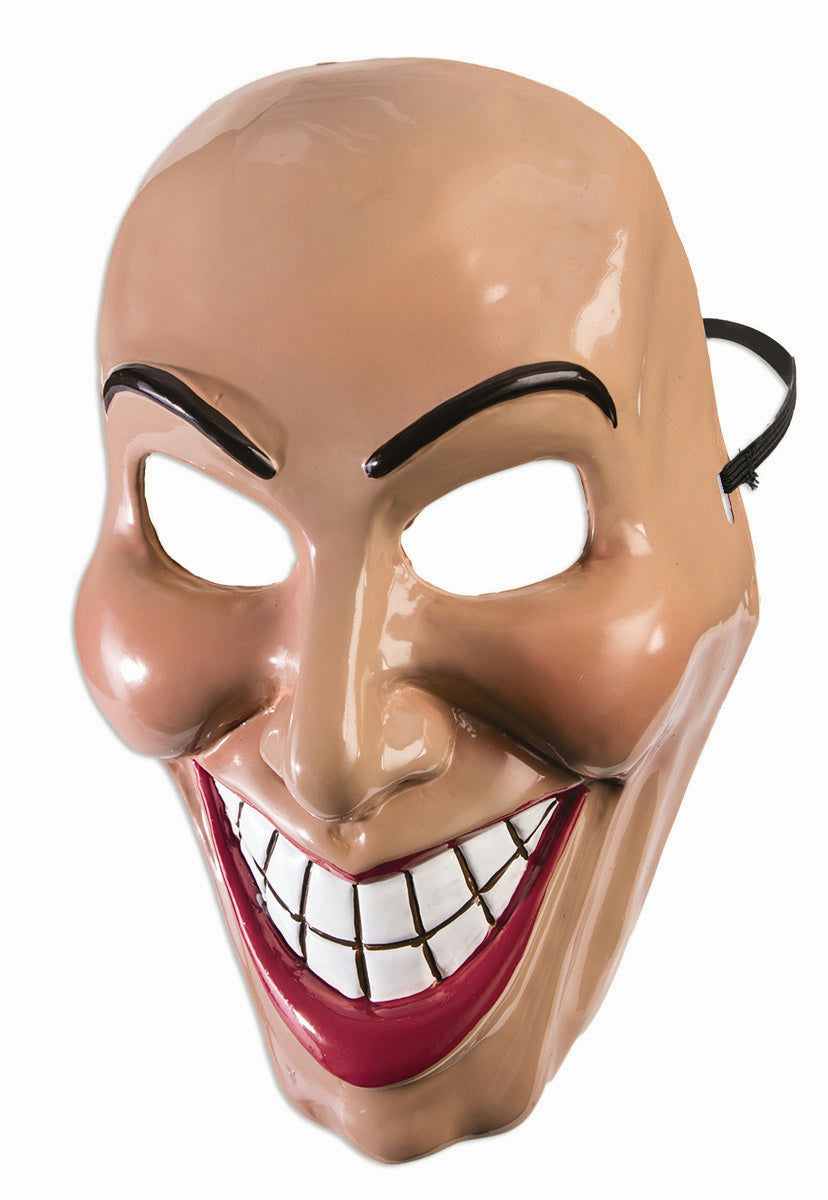 Female Evil Grin Mask Purge Half Costume Accessory PVC Womens Revenge Smile