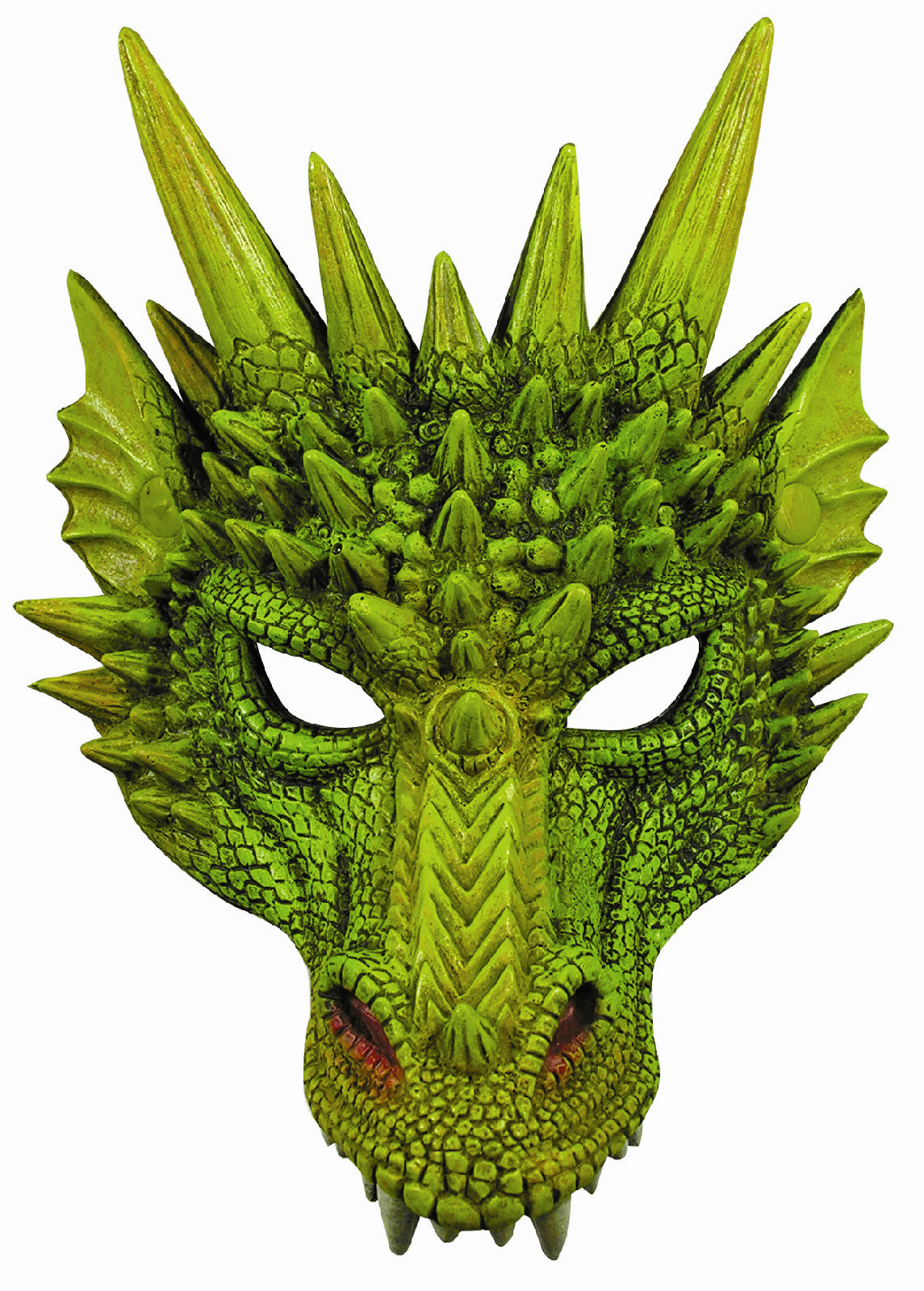 New Green Dragon Adult Dinosaur Latex Half Mask 79488