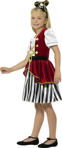 Smiffy's Girls Deluxe Pirate Girl Fancy Dress Child Costume Sz Small 4-6