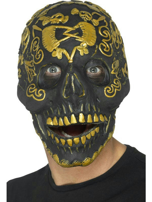 Smiffy's Deluxe Masquerade Skull Mask Foam Latex Halloween Costume Accessory