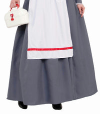 American Civil War Nurse Costume Womens Dress Red Cross Barton Nightingale 14-16