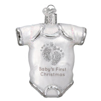 White Baby Onesie Ornament