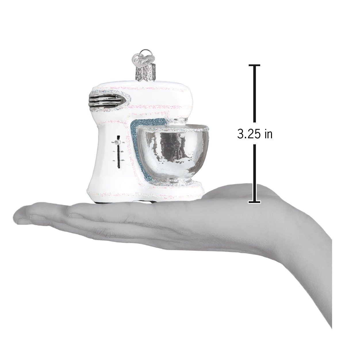 White Mixer Ornament