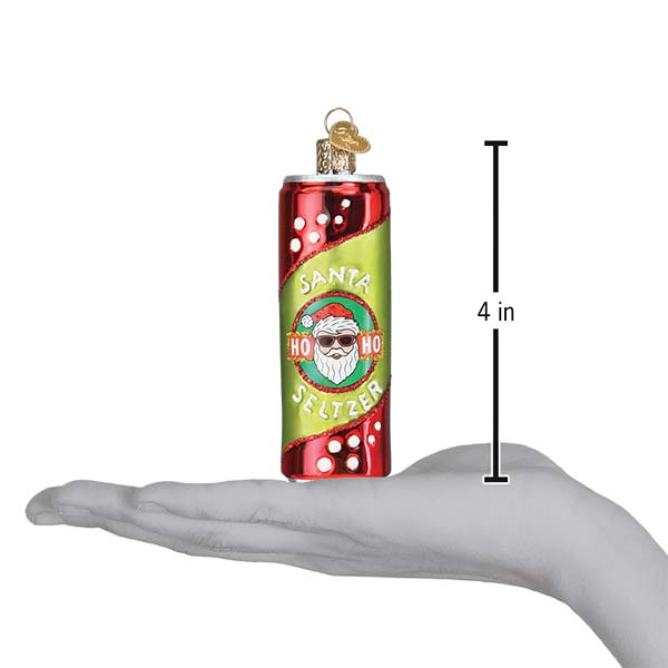 Santa Seltzer Ornament