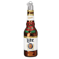 Holiday Miller Lite Bottle Ornament
