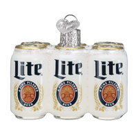 Miller Lite Six Pack Ornament