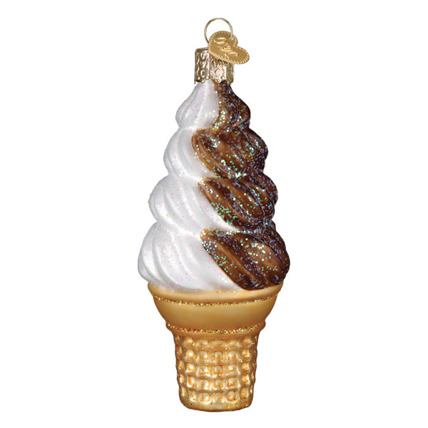 Chocolate Swirl Soft Serve Ornament