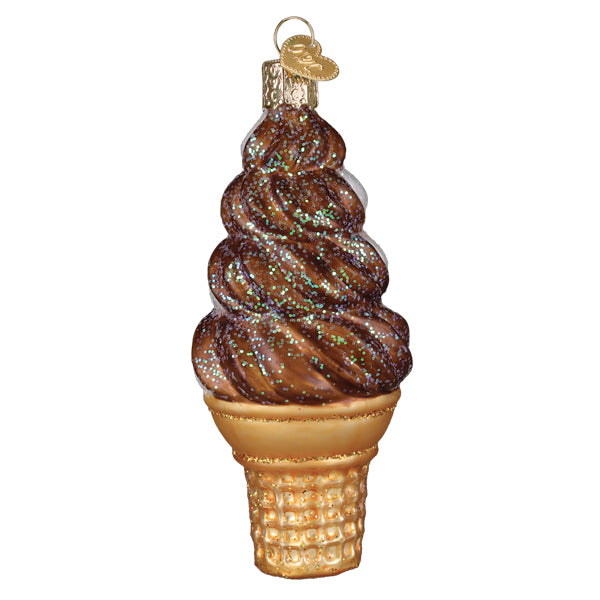 Chocolate Swirl Soft Serve Ornament