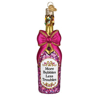 Bottle With Bow Ornament