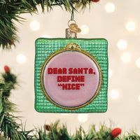 Dear Santa Ornament