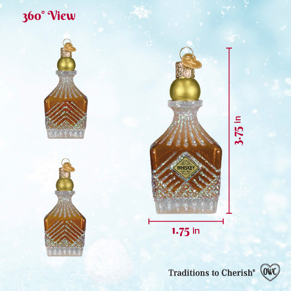 Whiskey Bottle Decanter Ornament