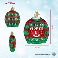 Yippee Ki Yay Sweater Ornament