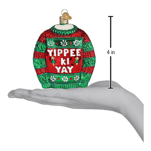 Yippee Ki Yay Sweater Ornament