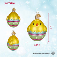 Chick In Easter Egg Ornament