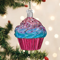 Shimmering Pink Cupcake Ornament