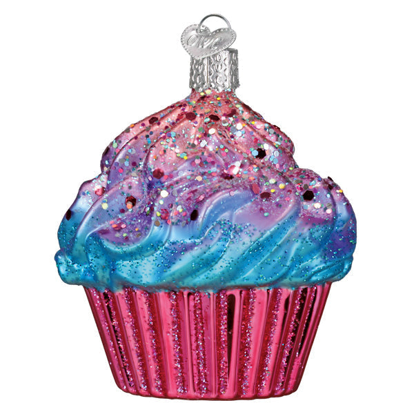 Shimmering Pink Cupcake Ornament