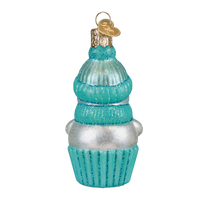 Snow Baby Cupcake Boy Ornament