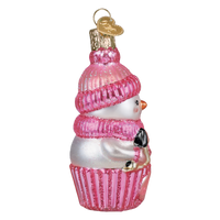 Snow Baby Cupcake Girl Ornament