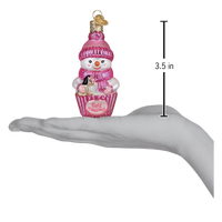 Snow Baby Cupcake Girl Ornament
