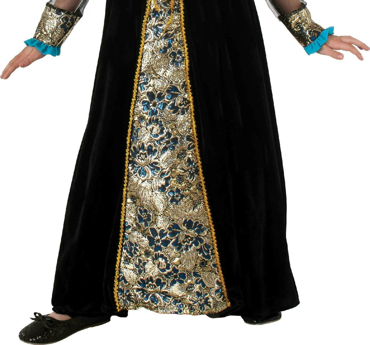 Black Camelot Princess Child Costume Dress and Tiara Size Small 4-6
