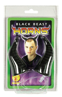 Black Beast Horns Demon Devil Costume Accessory