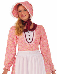 Pioneer Woman Dress and Bonnet Adult Costume