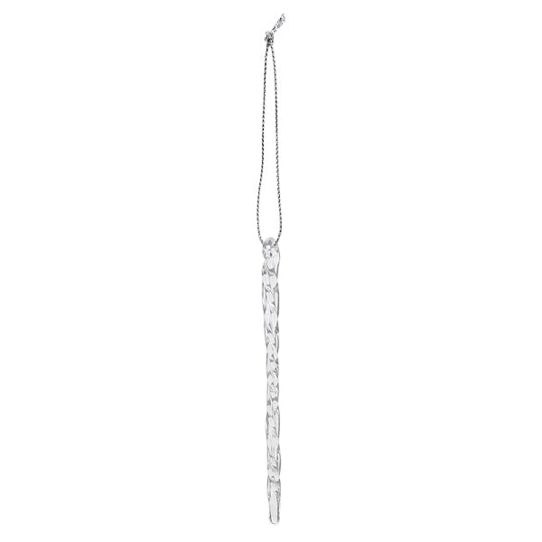 Clear Glass Icicles Set Of 6 Ornament