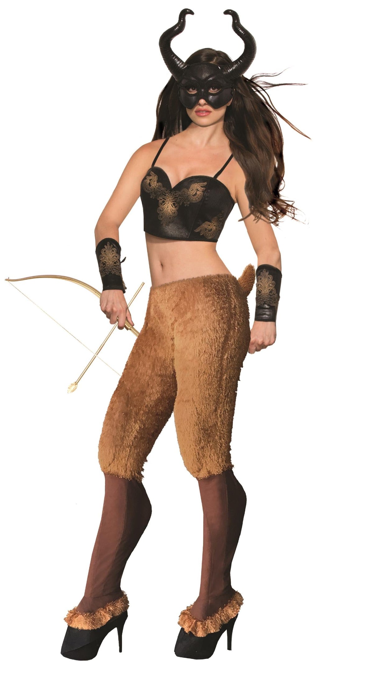 Mythical Creatures Faun Pants Satyr Cosplay Fur Goat Legs Adult Womens Costume