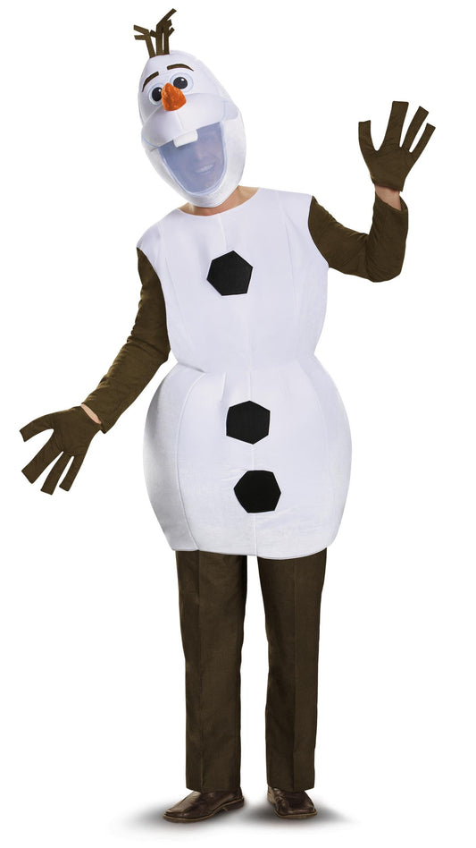 Olaf Disney Frozen Snowman Deluxe Adult Costume XL 42-46