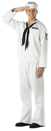 White Seaman Adult Navy Military Costume X-Large