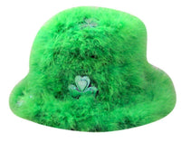 St.Patrick's Day Green Marabou Top Hat Great For Party or Parade