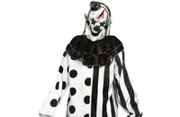 Killer Clown Black White Creepy Scary Clown Halloween Costume Teen