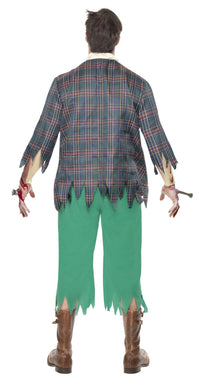 High School Horror: Zombie Geek Adult Costume Large Chest 42-44