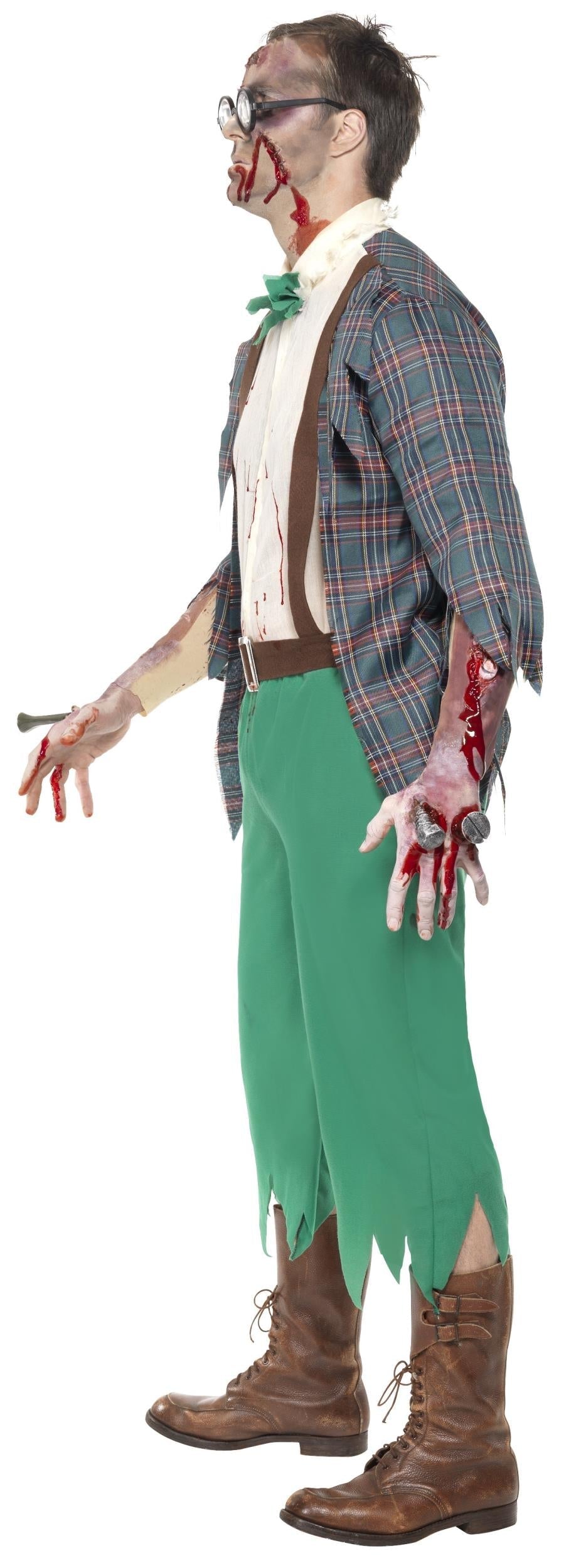 High School Horror: Zombie Geek Adult Costume Large Chest 42-44