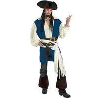 Jack Sparrow Pirates Of The Caribbean Deluxe Costume: Men's Size 42-46