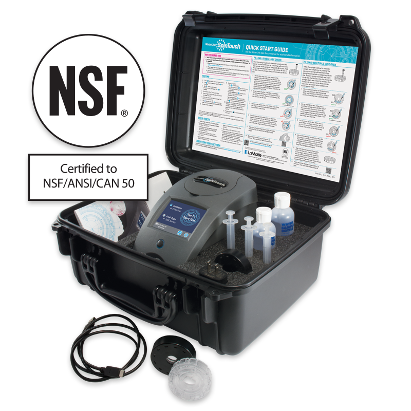 LaMotte WaterLink Spin Touch Mobile Water Testing Lab with Touch Screen